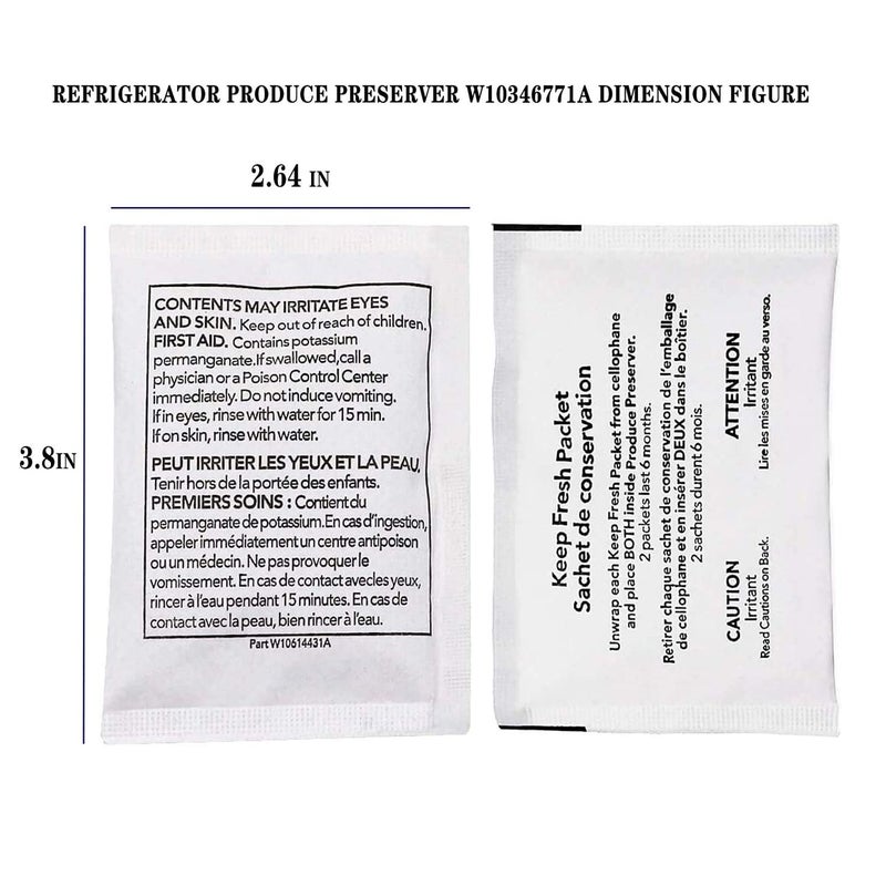 prime&swift W10346771A Refrigerator Produce Preserver (10 Packets-5 Pack Included) by prime&swift Replacement for 2117689,AH350301ï¼ŒEA3503014,PS3503014 - Image 5